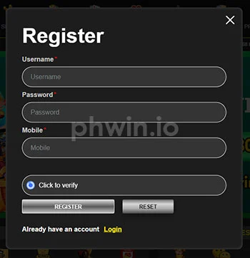 register with phwin